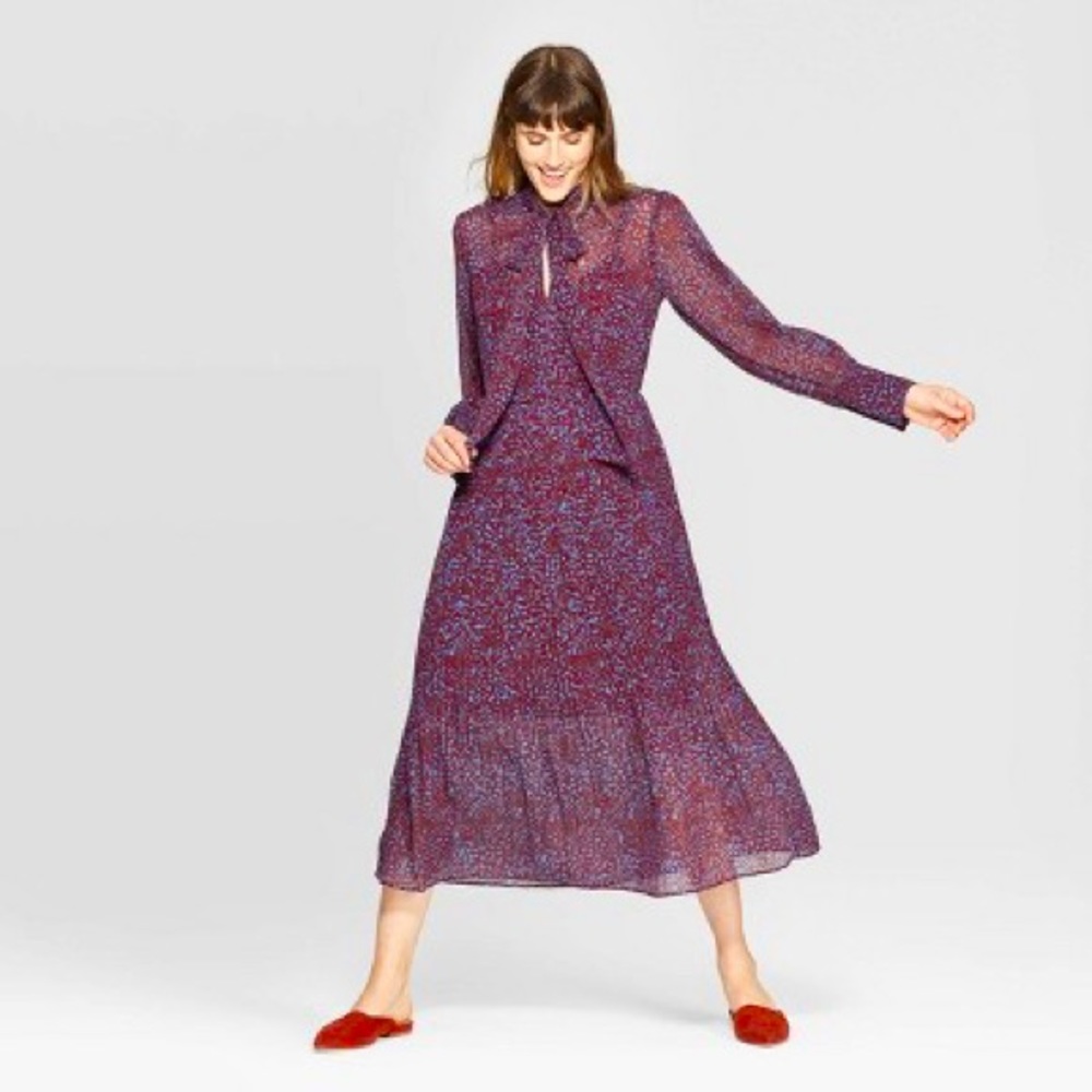 Target A New Day Pleated MIDI Dress NWT